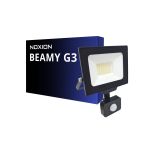 Noxion Led-Scheinwerfer Beamy G3 30W 3300lm 110D - 840 Kaltweiß | IP65 - Bewegungs- Und Lichtsensor - Symmetrisch