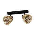 Eglo Deckenleuchte Keelby Stahl Schwarz | IP20 - Geeignet für 2x E14 