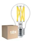 Mehrfachpackung 10x Philips Master LED E27 Birne Fadenlampe Klar 10.5W 1521lm - 922-927 Dim To Warm | Höchste Farbwiedergabe - Dimmbar - Ersatz Für 100W