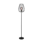 Eglo Stehlampe Newtown Stahl Schwarz | IP20 - Geeignet für 1x E27 
